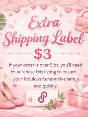 Extra shipping Label +5 lbs